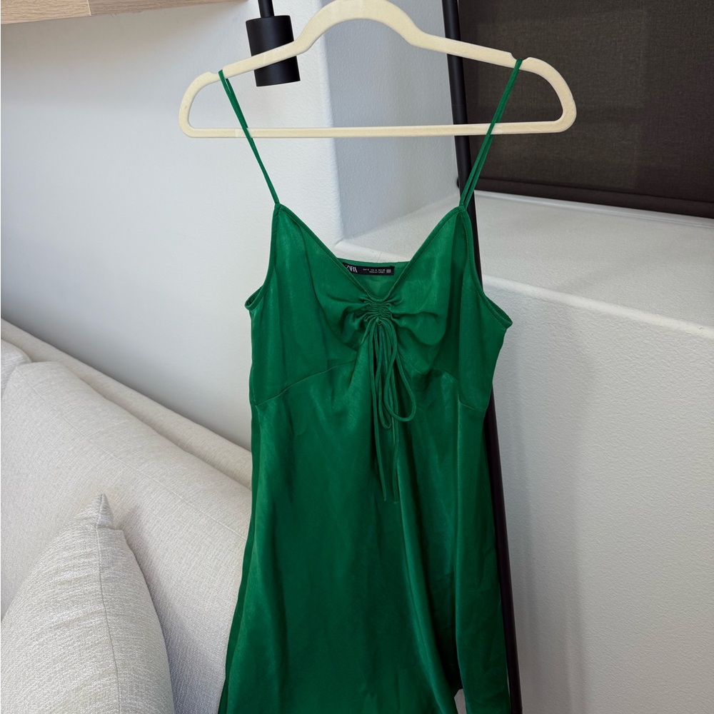 Zara green dress